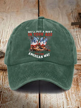 Unisex WE'LL PUT A B00T IN YOUR ASS  Cap