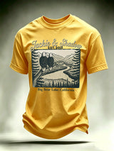 Men's JACKIE & SHADOW Print Crew-Neck T-Shirt