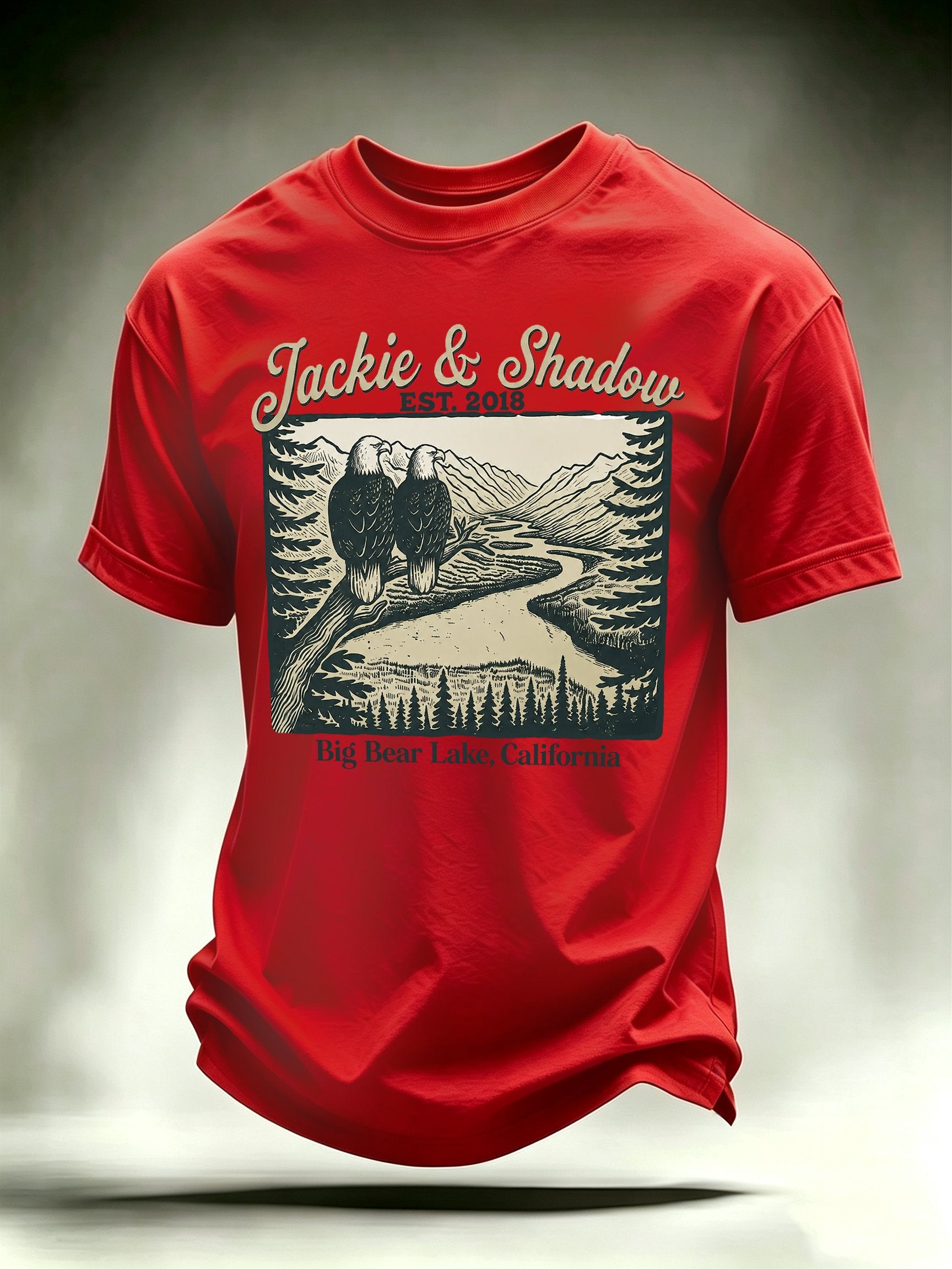 Men's JACKIE & SHADOW Print Crew-Neck T-Shirt
