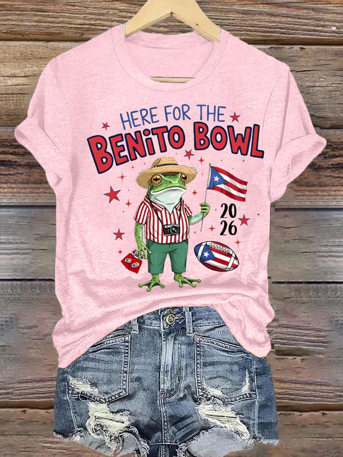 Women's  Benito Bowl Puerto Rico Football T-Shirt