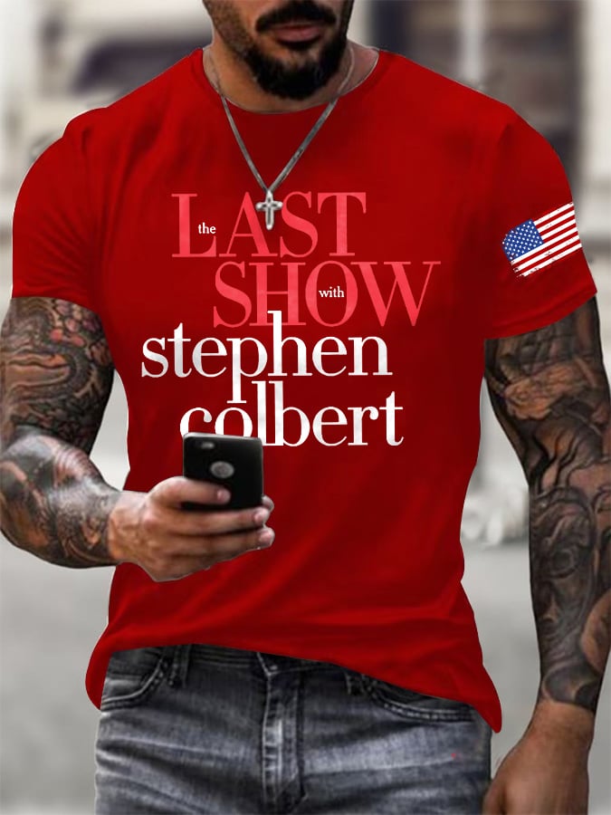 🔥Buy 3 Get 15% Off Men's Retro Last Show Print T-Shirt