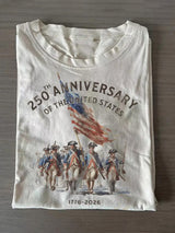 Vintage American 250th Anniversary Cotton Short Sleeve T-shirt