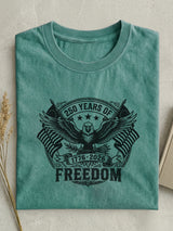 Vintage Usa 250th Anniversary Cotton Short Sleeve T-shirt