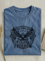 Vintage Usa 250th Anniversary Cotton Short Sleeve T-shirt