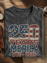 Vintage Usa 250th Anniversary Cotton Short Sleeve T-shirt
