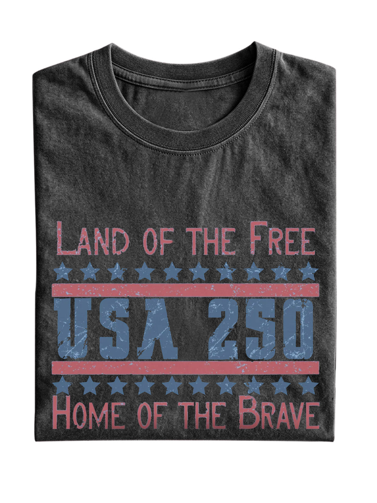 Land Of The Free Usa 250 Cotton Short-sleeved T-shirt