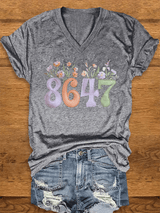 🔥Buy 3 Get 15% Off🔥Women's 8647 Floral Print T-Shirt