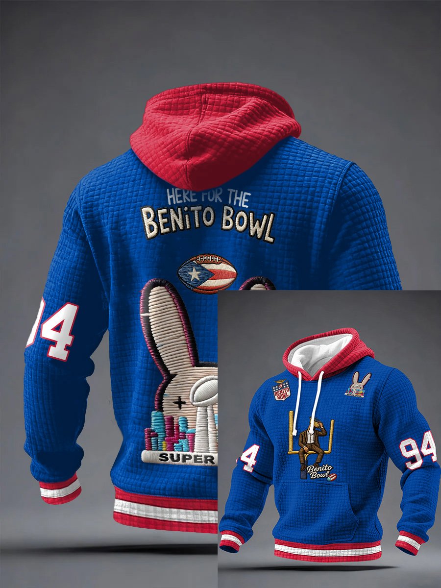 Men's  Puerto Rico Print Hoodie