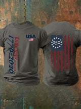 Men's USA 250TH Print Crew Neck T-Shirt