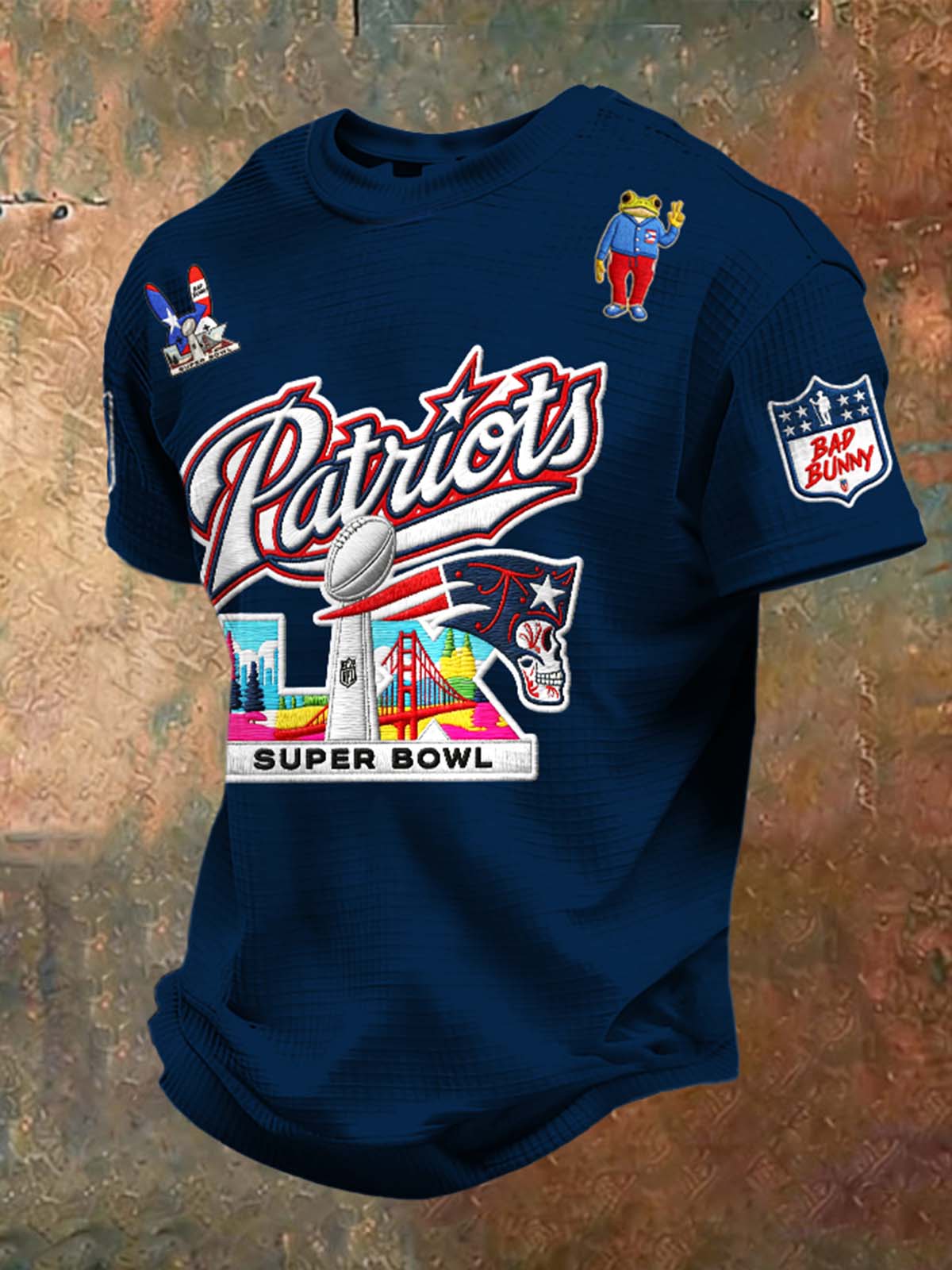 Men's Football Print Short-Sleeve T-Shirt