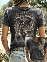 Women's Owens Sisters Apothecary Witch Print Casual T-shirt