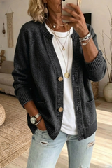 New Arrival🔥Women's V-Neck Button Knit Cardigan