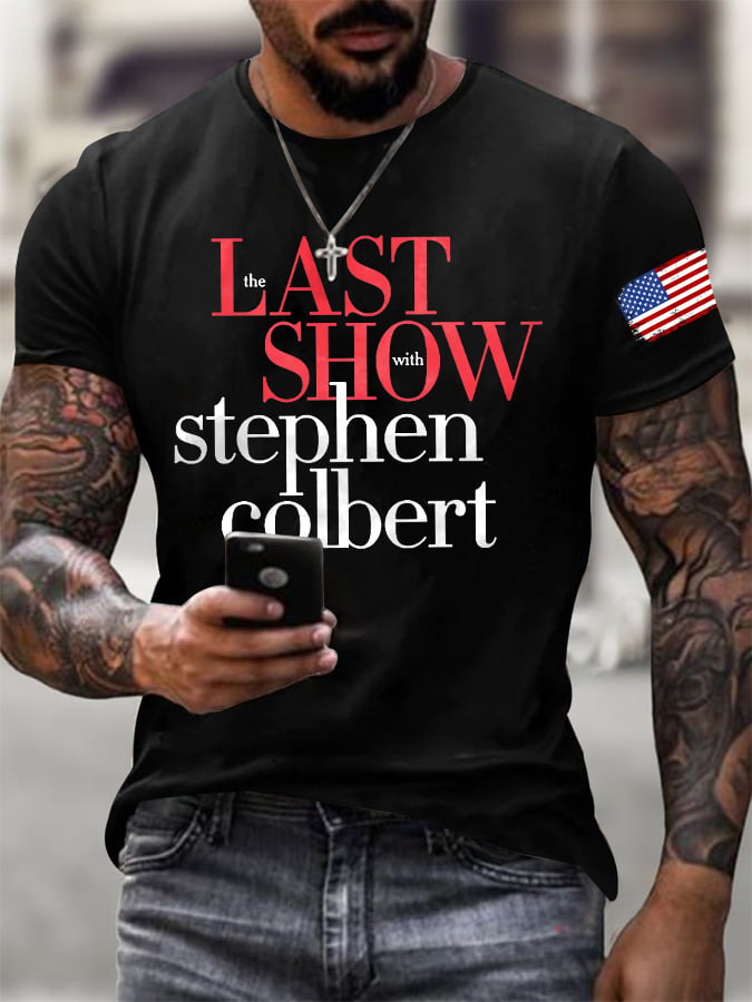 🔥Buy 3 Get 15% Off Men's Retro Last Show Print T-Shirt