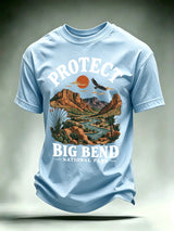 Men's Protect Big Bend National Park, Scenic Desert Landscape T-Shirt
