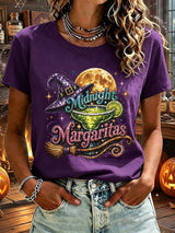 Women's Midnight Margaritas Print Casual T-shirt