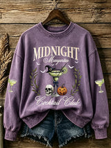 Women's Midnight Margaritas Print Casual Sweatshirt