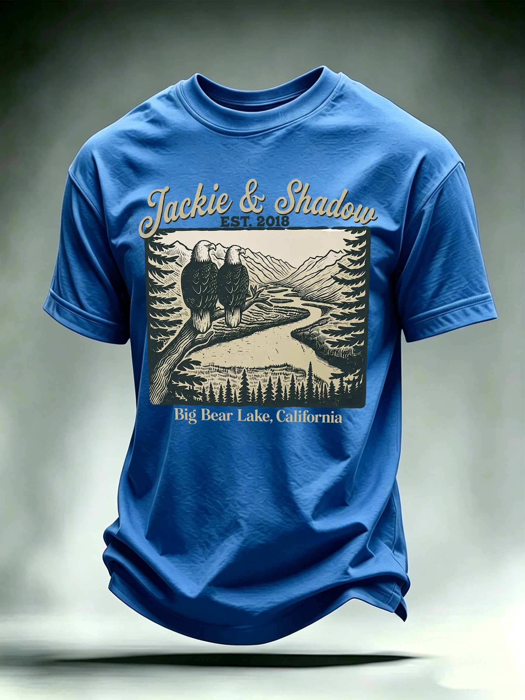 Men's JACKIE & SHADOW Print Crew-Neck T-Shirt