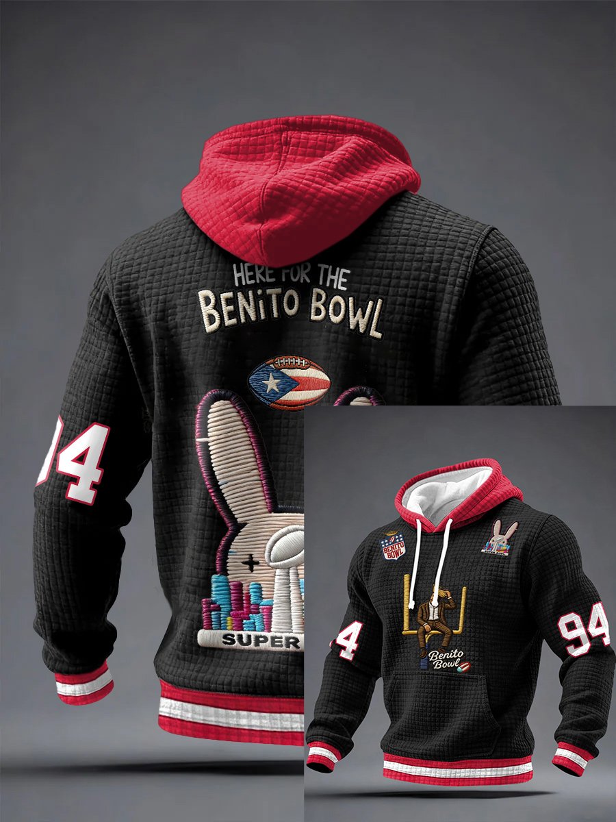 Men's  Puerto Rico Print Hoodie
