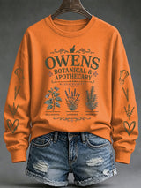 Women's Owens Sisters Apothecary Witch Print Casual Sweatshirt
