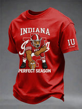 Men's Football Printed Casual T-shirt