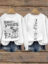 Women's Midnight Margaritas Print Casual Sweatshirt