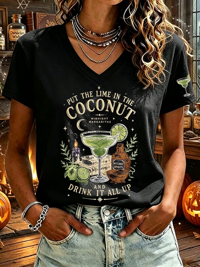 Women's Midnight Margaritas Print T-shirt
