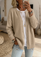 New Arrival 🔥Women’s Cozy Button-Front Knit Cardigan with Relaxed Fit