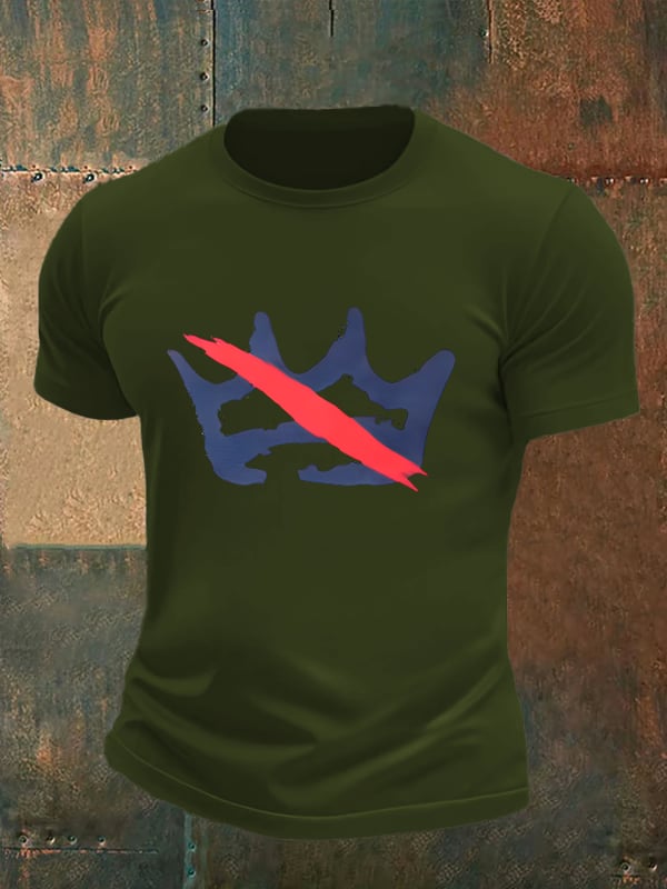 🔥Buy 3 Get 15% Off Men's America has no kings print  T-Shirt