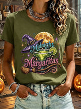 Women's Midnight Margaritas Print Casual T-shirt