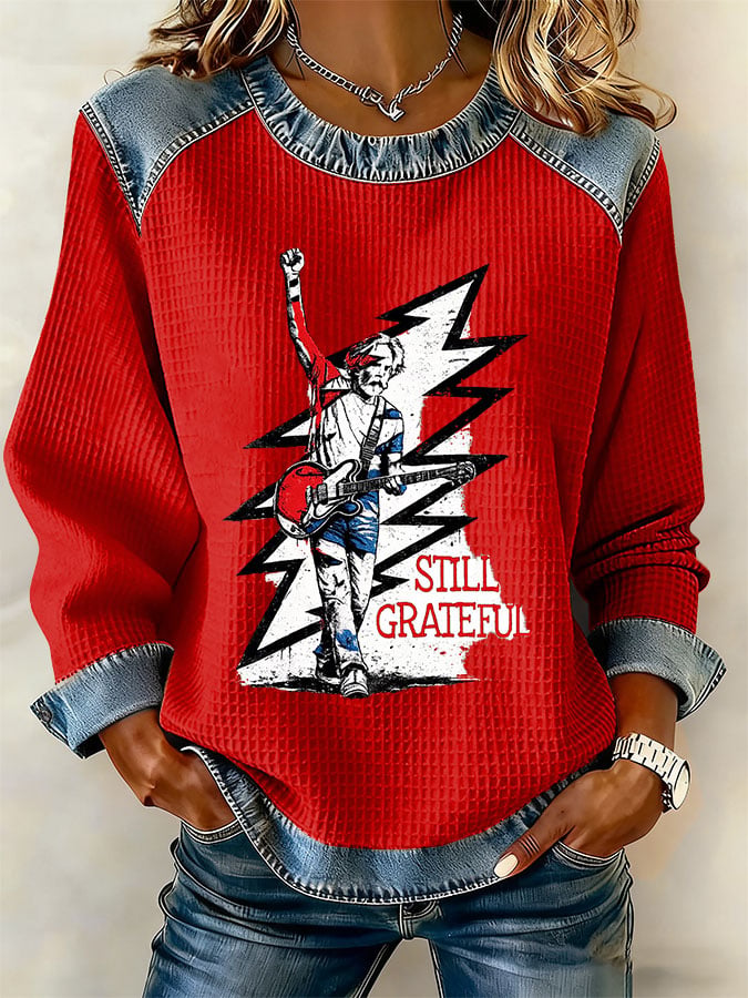 🔥Buy 3 Get 15% Off Women's Retro Print Long-Sleeve Sweatshirt