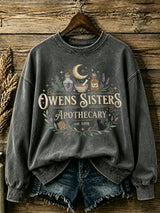 Women's Owens Sisters Apothecary Witch Print Casual Sweatshirt