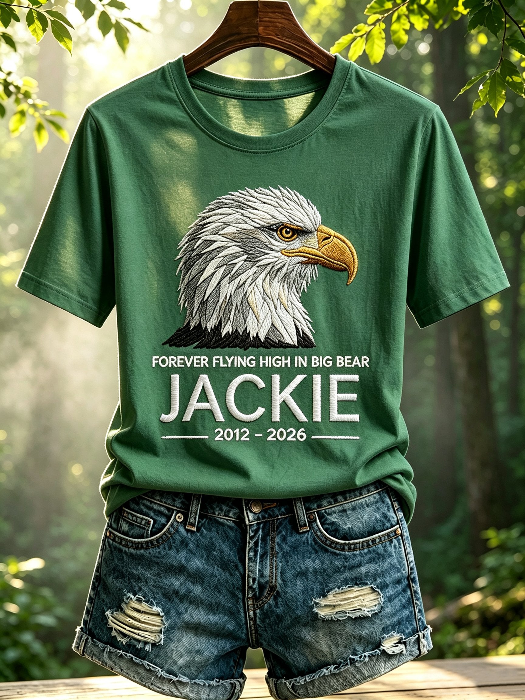Women's Forever Over Big Bear, Fly Free Jackie Print Tee