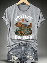 Women's Protect Big Bend National Park, Scenic Desert Landscape T-Shirt