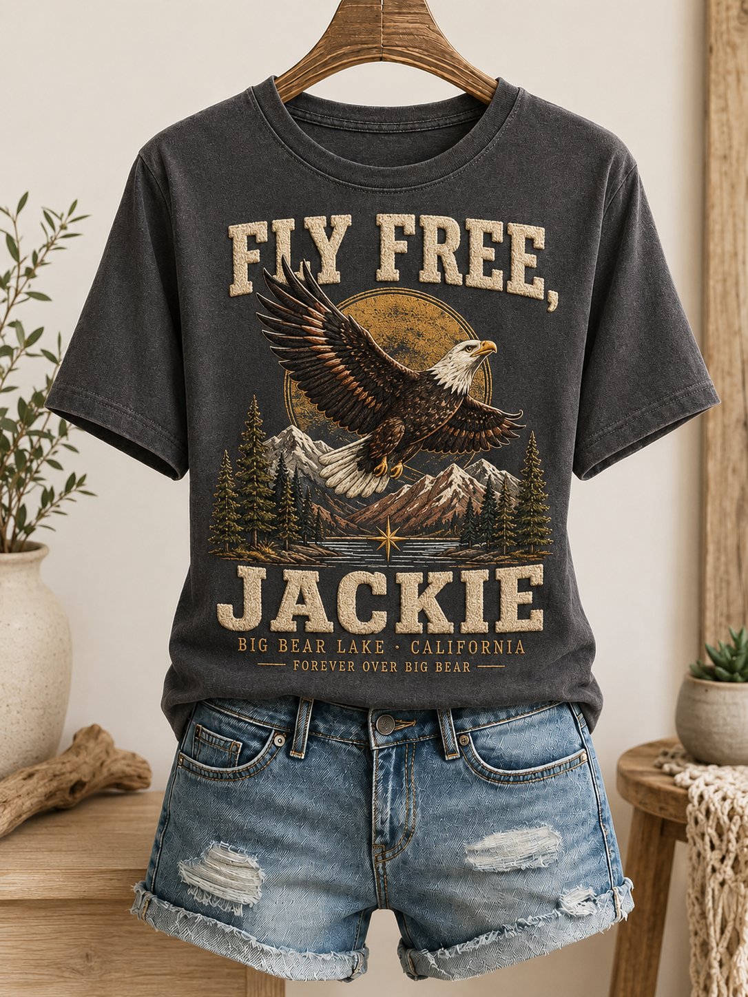 Women's Fly Free Jackie Print Tee