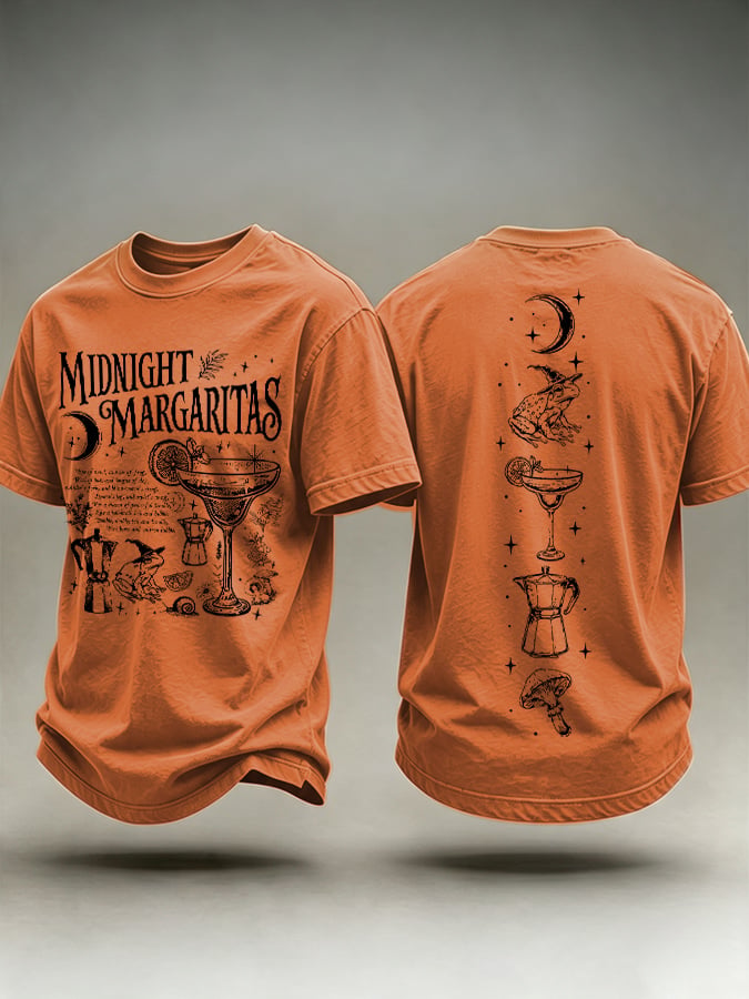 Men's Midnight Margaritas Print Casual T-shirt