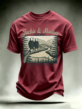 Men's JACKIE & SHADOW Print Crew-Neck T-Shirt
