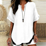 Loose Solid Color Women's Casual Blouse