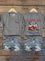 Women's V-neck We’ll put a boot in your ass it’s the American Way T-Shirt