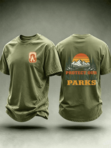 Men's Protect Our National Parks Shirt, Mountain Camping T-Shirt