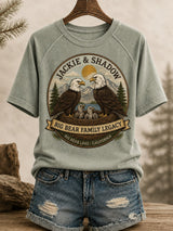 Women's Family Legacy Big Bear Lake California Wildlife Print T-shirt