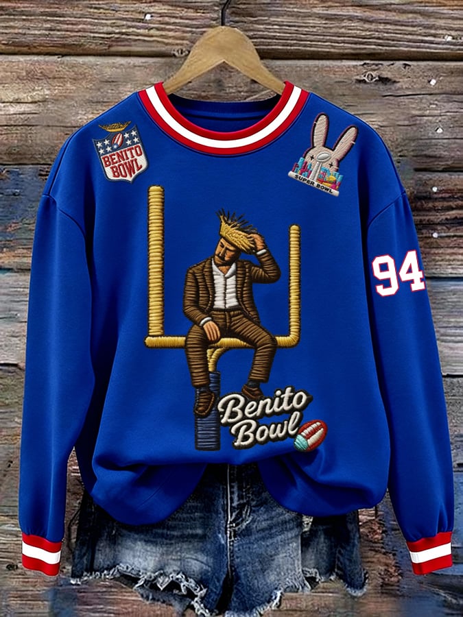Women's Puerto Rico Print Sweatshirt