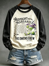 Women's Midnight Margaritas Printed Sweatshirt
