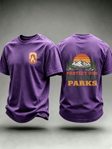 Men's Protect Our National Parks Shirt, Mountain Camping T-Shirt