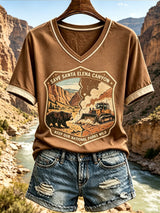 Women's Nature-Print Casual Top