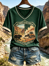Women's Nature-Print Casual Top