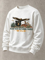 Preserve National Parks Natural Wilderness Printed Men's  Sweatshirt