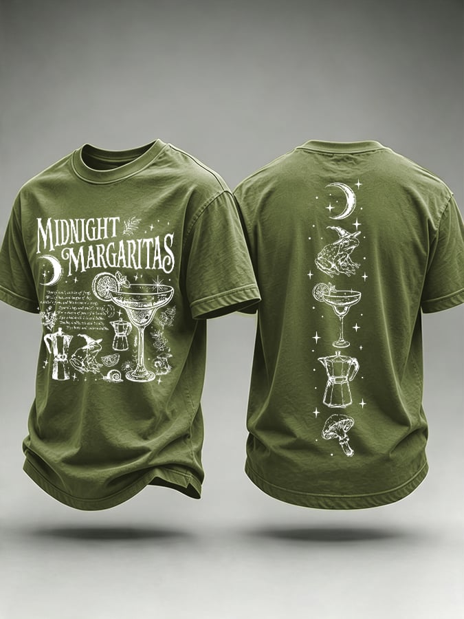 Men's Midnight Margaritas Print Casual T-shirt