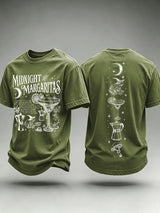 Men's Midnight Margaritas Print Casual T-shirt