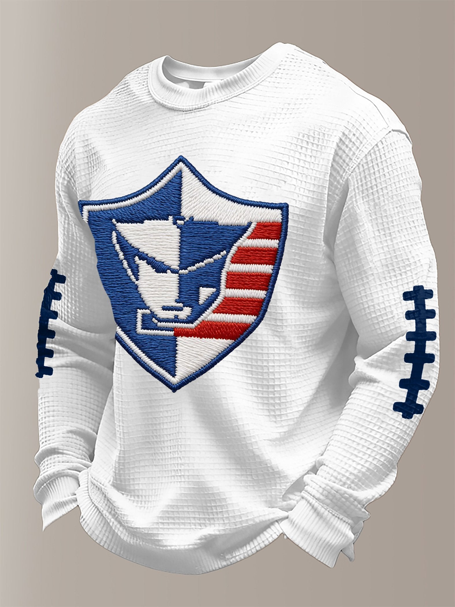 Men's Football Print Waffle T-Shirt