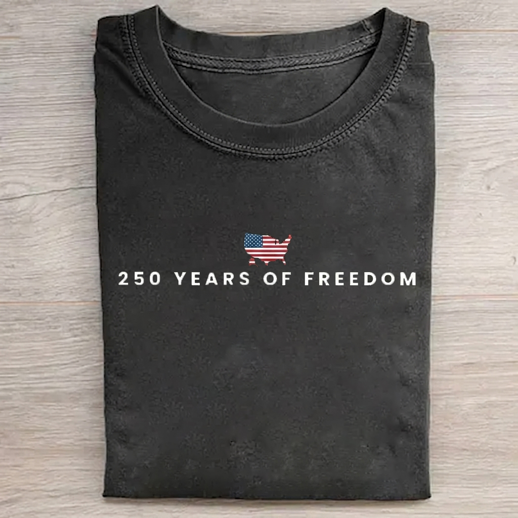 250th Anniversary Of American Independence Cotton Short Sleeve T-shirt